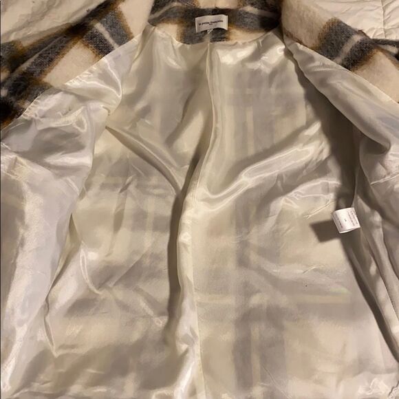 Beautiful la petite François Wool Blend Checkered Plaid Coat Size 38 Paris - Picture 12 of 16